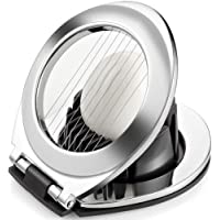 Cortador de huevos- cortador de huevos- cortador de huevos de acero inoxidable 304- con 2 en 1 rodajas de metal…